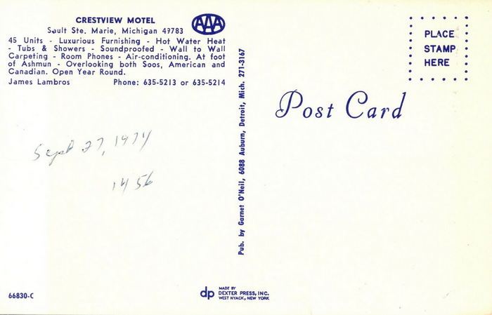 Budget Host Crestview Inn (Crestview Motel) - Old Postcard